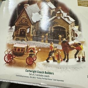 Department 56 "Cartwright Coach Builders" Dickens' Village Series Holiday Decor
